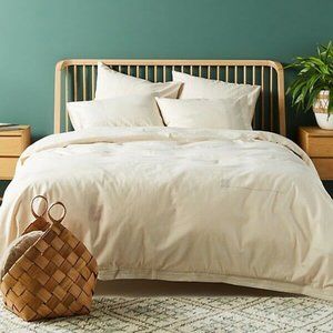 New Anthropologie Embroidered Hildegarde Duvet Cover 86”x 90”